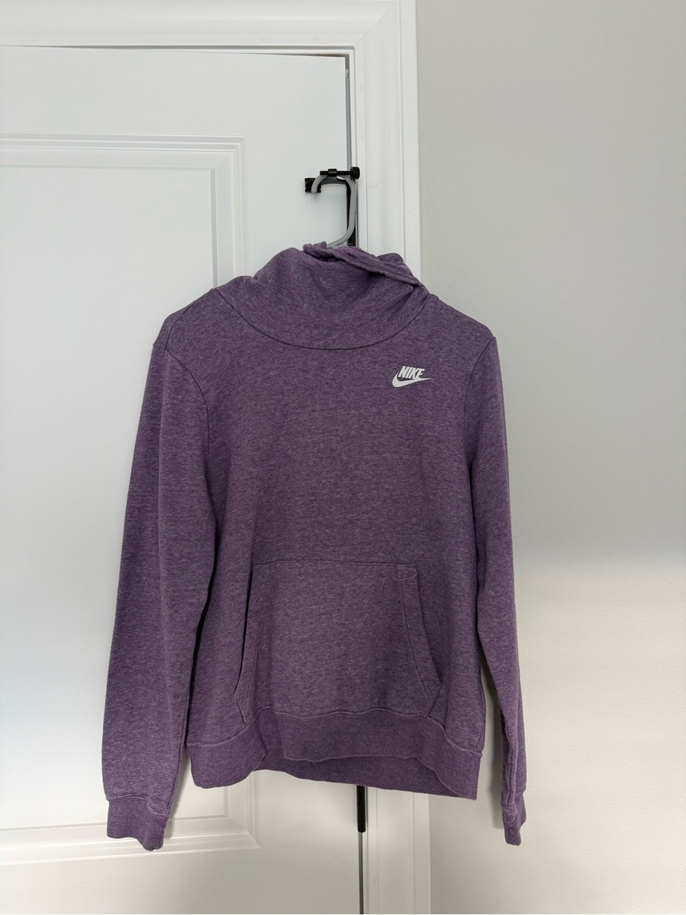 Nike Heather Purple Funnel Neck Pullover